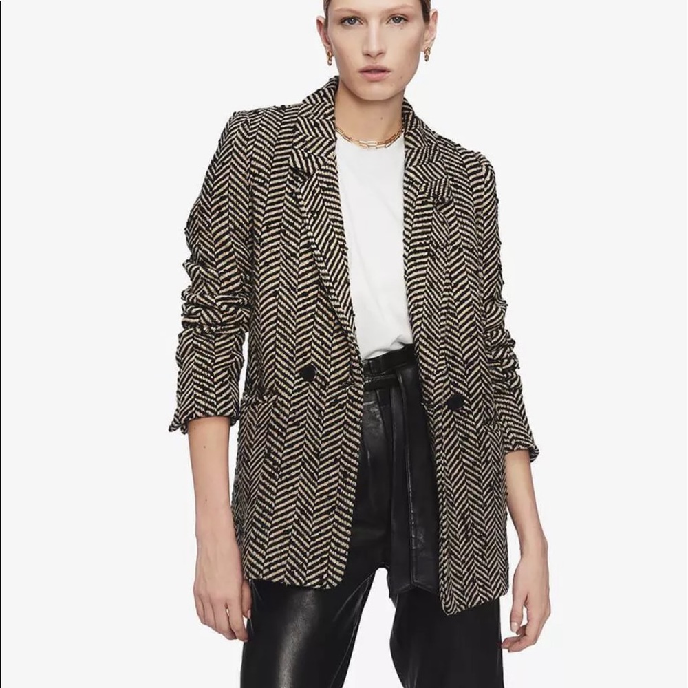 Anine bing fishbone blazer